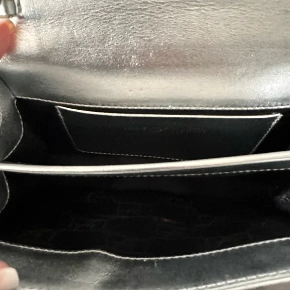 Alberta Ferretti Silver Crystal Embellished Chain Crossbody - Picture 6 of 10